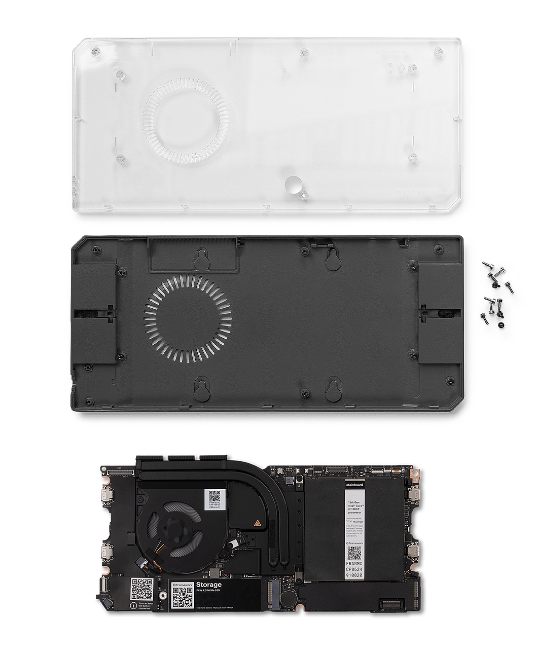 Framework Laptop 13 Cooler Master Mainboard Case and Mainboard