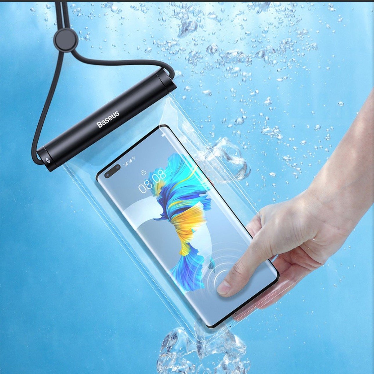 Waterproof Phone Box Baseus AquaGlide Waterproof Phone Pouch with Round Slide Lock Fits all ...