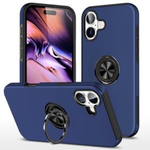 iPhone 16 Plus Case Magnetic Ring Holder Shockproof
