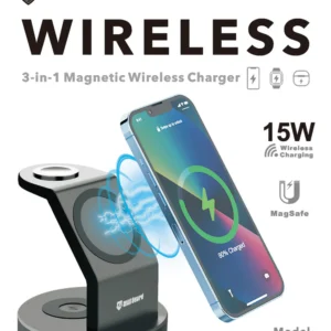 MaxGuard CW03 3-in-1 Magnetic Wireless Charger