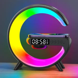 multifunction Wireless Charger Stand Clock RGB Light G63