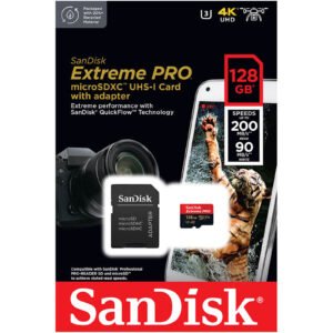 SanDisk Extreme Pro Micro SD 128GB Memory Card Dash Cam 200MB/s SDSQXCU-128G