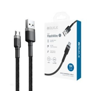 iQuick Braided Cable USB-A to Micro USB Fast Charging 1M