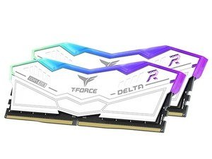 Team Group T-Force Delta RGB DDR5 16GB (2 x 8GB) 6000MHz CL38 XMP RAM - White