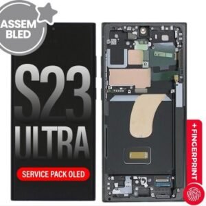 S23 Ultra Screen Replacement OLED Samsung Phantom Black SM-S918 LCD Touch Digitizer Assembly AMPRO
