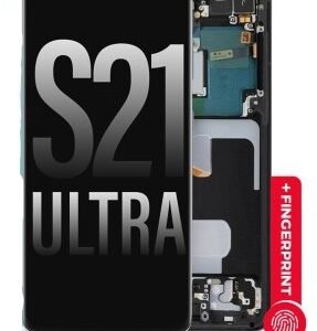 S21 Ultra Screen Replacement OLED Samsung Silver SM-G998 LCD Touch Digitizer Assembly AMPRO