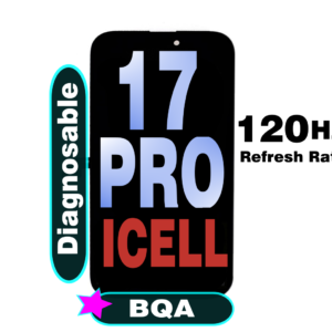 iPhone 17 Pro Screen Replacement BQ7 Diagnosable Incell LCD Assembly (120HZ,Configuration Ready)