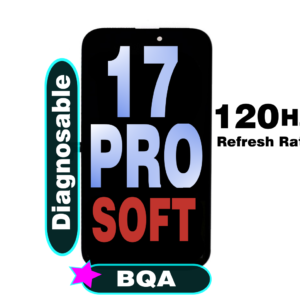 iPhone 17 Pro Screen Replacement BQ7 Diagnosable Soft OLED Assembly (120HZ,Configuration Ready)