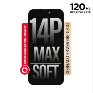 iPhone 14 Pro Max Screen Replacement Soft OLED 120Hz Refresh Rate (Diagnosable Ready)
