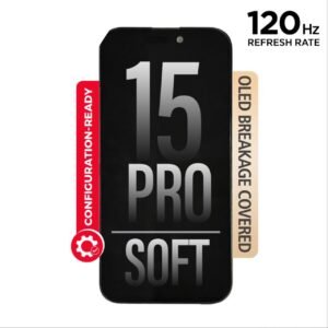 iPhone 15 Pro Screen Replacement Soft OLED 120Hz Refresh Rate (Diagnosable Ready)