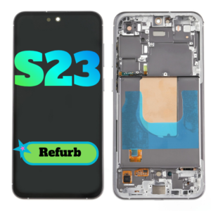 S23 Screen Replacement OLED Samsung Phantom Black SM-S911 LCD Touch Digitizer Assembly Refurbished