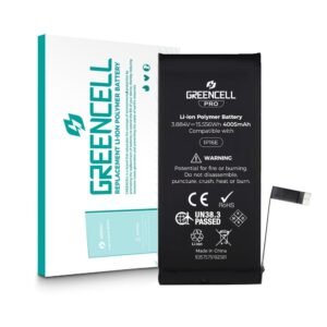 iPhone 16E / 17E Replacement Battery with Adhesive Strips 4005mAh Pure Cobalt Cell Greencell PRO