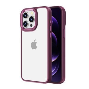 iPhone 15 Pro Case Metal Camera Lens Transparent Protection Shockproof