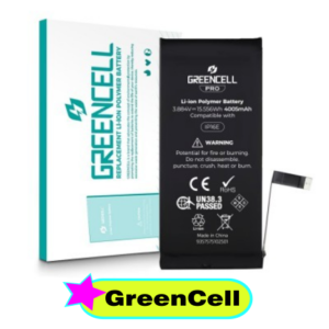 iPhone 16E / 17E Replacement Battery with Adhesive Strips 4005mAh Pure Cobalt Cell Greencell PRO