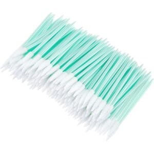 100 Pack Small Pointed Tips Cloth Head Cleaning Swab Lint Dust Free Sticks for PCB Solder Cleaning